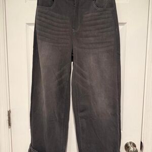 Halara Women's Grey and Black Jeans